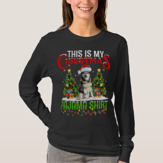 Dit is mijn kerstpajama Alaskan Malamute Chris T-shirt