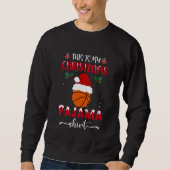 Dit is mijn kerstpajama Basketball Sweatshirt (Voorkant)