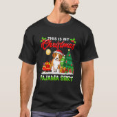 Dit is mijn kerstpajama Beagle Sock Dog Pa Mo T-shirt (Voorkant)
