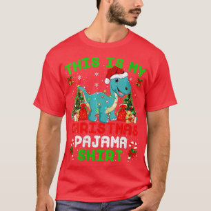 Dit is mijn kerstpajama Brontosaurus C T-shirt