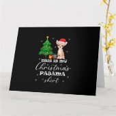 Dit is mijn kerstpajama Chihuahua Costume Sant Kaart (Gele Bloem)