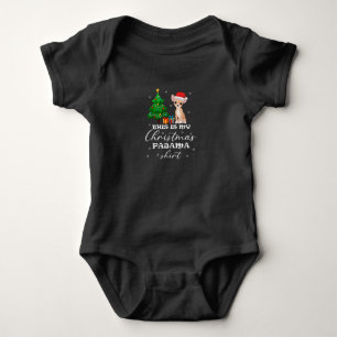 Dit is mijn kerstpajama Chihuahua Costume Sant Romper