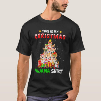 Dit is mijn kerstpajama corgi Dog-kerstboom T-shirt