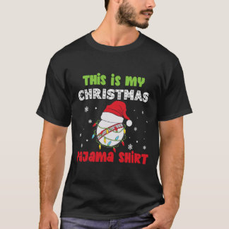 Dit is mijn kerstpajama cricket grappny t-shirt