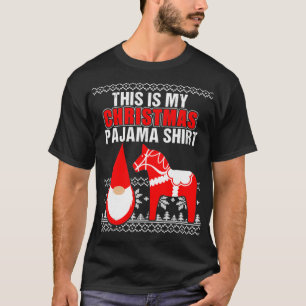 Dit is mijn kerstpajama Dala Horse Gnome Tomt T-shirt