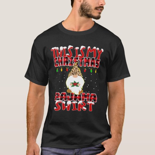 Dit is mijn kerstpajama-dansfamilie. t-shirt (Voorkant)