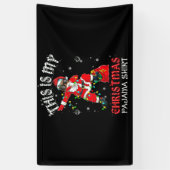 Dit is mijn kerstpajama die de Afrikaanse kerstman Spandoek (Verticaal)