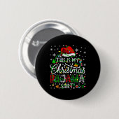 Dit is mijn kerstpajama die overeenkomt met famili ronde button 5,7 cm (Voorkant /achterkant)