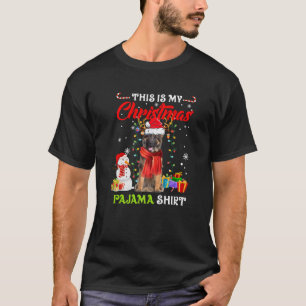 Dit is mijn kerstpajama Duitse Shepherd Santa T-shirt