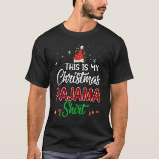 Dit is mijn kerstpajama familie die op feestjes pa t-shirt