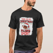 Dit is mijn kerstpajama-Football die beroemd is T-shirt (Voorkant)