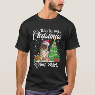 Dit is mijn kerstpajama Funny Hondenliefhebber Xm T-shirt