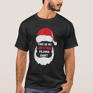 Dit is mijn kerstpajama Funny Santa Hat Xmas L T-shirt