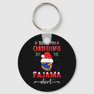 Dit is mijn kerstPajama - Funny Volleyball Xma Sleutelhanger