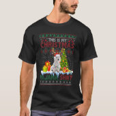 Dit is mijn kerstpajama Funny Westie Xmas Ugandevo T-shirt (Voorkant)