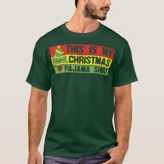 Dit is mijn kerstPajama Funny Xmas lamslicht Chri T-shirt