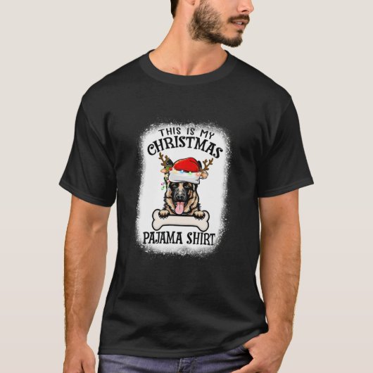 Dit is mijn kerstpajama German Shepherd Dog Li T-shirt (Voorkant)