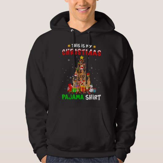 Dit is mijn kerstpajama German Shepherd Dog Xm Hoodie (Voorkant)