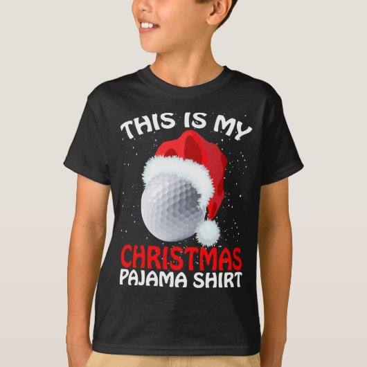 Dit is mijn kerstpajama Golf-Golf kerstmis T-shirt (Voorkant)