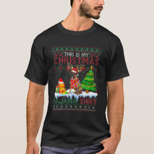 Dit is mijn kerstpajama grappige Boxer-programma's T-shirt