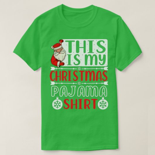 Dit is mijn kerstpajama grappige kerstfeestdagen t-shirt (Design voorkant)