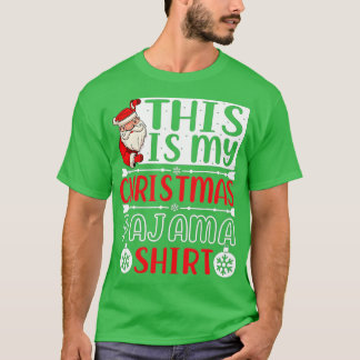 Dit is mijn kerstpajama grappige kerstfeestdagen t-shirt