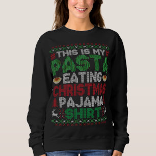 Dit is mijn kerstpajama grappige pasta, lomp trui