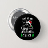 Dit is mijn kerstpajama grappige videogame Chris Ronde Button 5,7 Cm (Voorkant /achterkant)