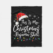 Dit is mijn kerstpajama grappigste Mannen met JS P Fleece Deken (Voorkant)