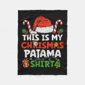 Dit is mijn kerstpajama grappigste Mannen met JS P Fleece Deken (Voorkant)