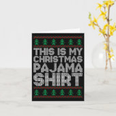 Dit is mijn kerstpajama grappigste Mannen met JS P Kaart (Gele Bloem)