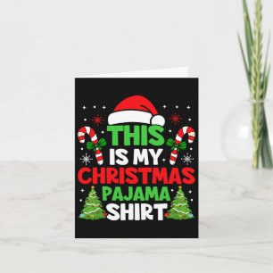 Dit is mijn kerstpajama grappigste Mannen met JS P Kaart