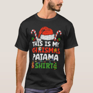 Dit is mijn kerstpajama grappigste Mannen met JS P T-shirt