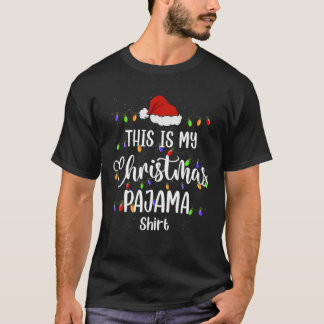 Dit is mijn kerstpajama grappigste Mannen met JS P T-shirt