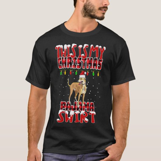 Dit is mijn kerstpajama Greyhound T-shirt (Voorkant)