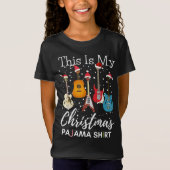 Dit is mijn kerstPajama Guitar gitarist Muziek T-shirt (Voorkant)