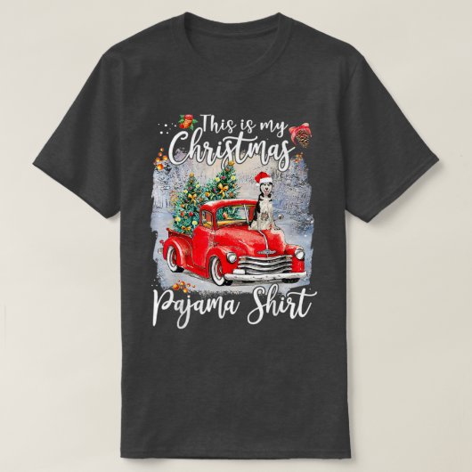 Dit is mijn kerstpajama Husky Xmas Hondenliefhebbe T-shirt (Design voorkant)