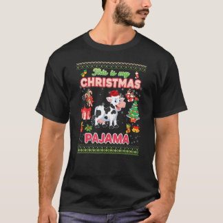 Dit is mijn kerstpajama Koe Ugly Sweater Merr T-shirt