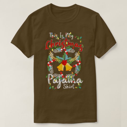 Dit is mijn kerstpajama kostume Funny Christma T-shirt (Design voorkant)