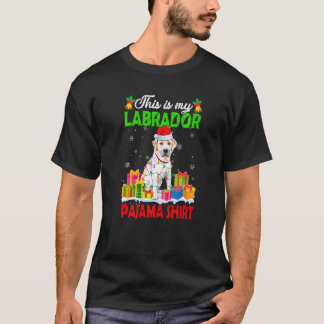 Dit is mijn kerstpajama labrador Dog T-shirt