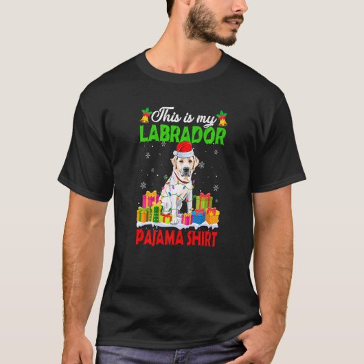 Dit is mijn kerstpajama labrador Dog T-shirt (Voorkant)