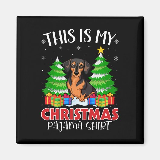 Dit is mijn kerstpajama minister Pinscher Dog Magneet (Voorkant)