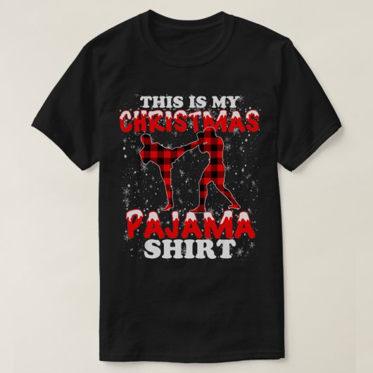Dit is mijn kerstpajama MMA T-shirt (Design voorkant)