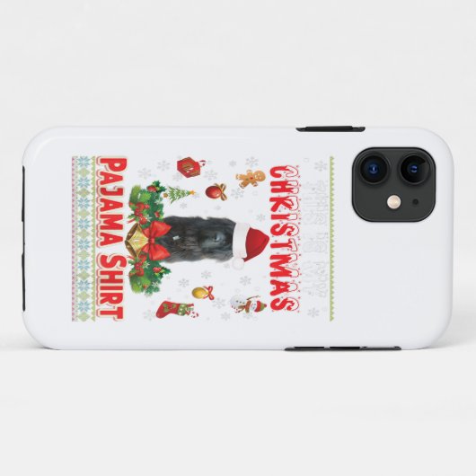 Dit is mijn kerstPajama | Newfoundland Dog Case-Mate iPhone Case (Achterkant (horizontaal))