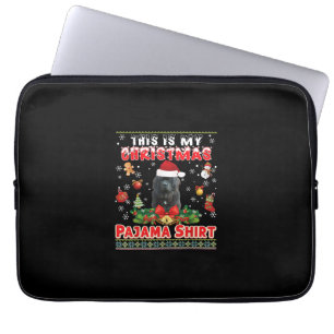 Dit is mijn kerstpajama newfoundland hondendecor laptop sleeve