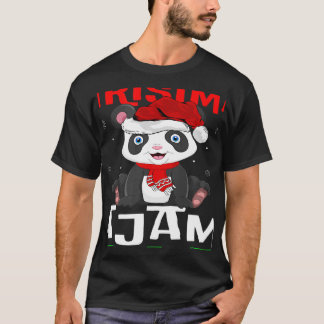 Dit is mijn kerstpajama Santa Hat Panda Xmas T-shirt