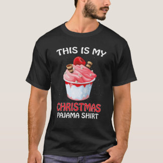 Dit is mijn kerstpajama Santa Ice Cream Funny T-shirt
