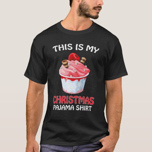 Dit is mijn kerstpajama Santa Ice Cream Funny T-shirt (Voorkant)