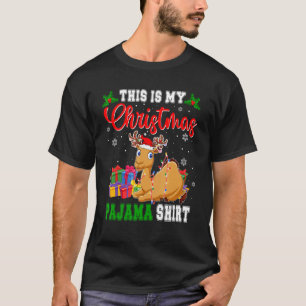Dit is mijn kerstPajama Santa Reindeer Camel T-shirt