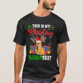 Dit is mijn kerstpajama Santa Reindeer Cougar T-shirt (Voorkant)